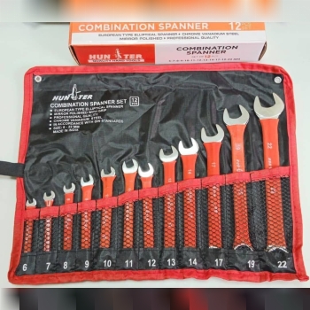 آچار یکسر رینگ و تخت ۱۲ عددی 