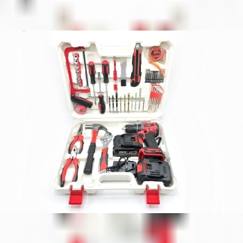 ⭐️ مجموعه دریل شارژی چکشی ۱۰۰ عددی صنعتی باس