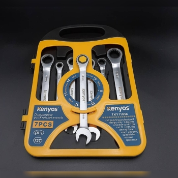 ابزار دیاموندی آچار جغجغه سری ۷ عددی KENYOS تعداد 