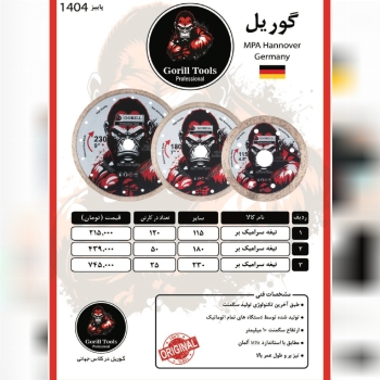 لیست گرانیت بر و سرامیک بر