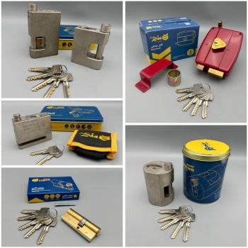  ⭐عامل فروش محصولات شرکت منیر صنعت⭐ قفل کتابی قفل 