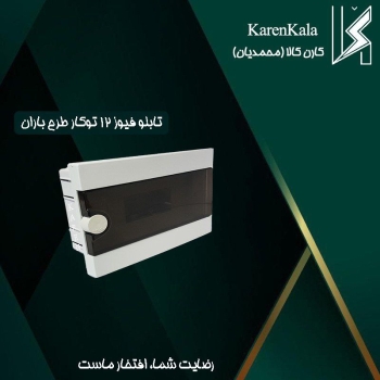 تابلو فیوز 12 توکار مدل باران ضامن دار