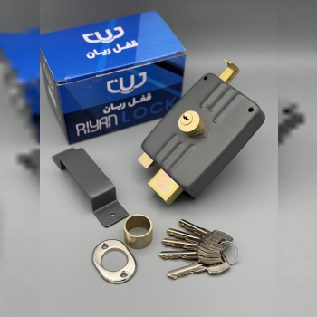  ⭐️قفل حیاطی برنجی طرح ایزو کلید دوشیار ریان⭐️ توپ