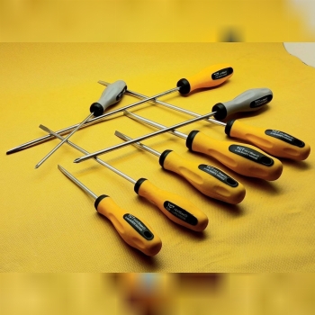  پیچ گوشتی دوسو و چهارسو دسته لاستیکی کوتاه و بلند