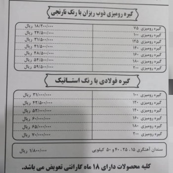  گیره رومیزی ذوب ریزان فولادی و معمولی از سایز100 