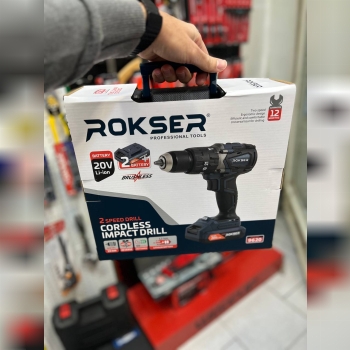 دریل شارژی ۲۰ ولت براشلس راکسر