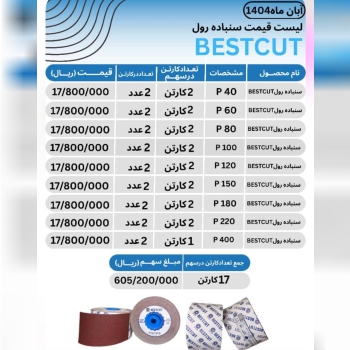 پخش سنباده رولی بست کات