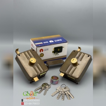  قفل حیاطی طرح ایزو ایساتیس کلید کامپیوتری و کلید ساده سیلندر برنجی زبانه برنجی عالی درحال پخش تعداد