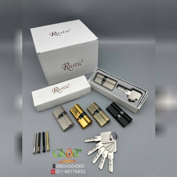  سیلندر ۷سانت لوکس روستیک دو ردیف ساچمه برنجی بسته بندی لوکس کلید خاص کامپیوتری کیفت عالی رنگ : مشکی