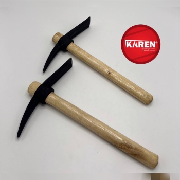 تیشه نوک تیز دسته چوبی