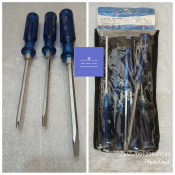 ست پیچ‌گوشتی۷عددی ضربه‌خور و آچارگیر A.Z.D