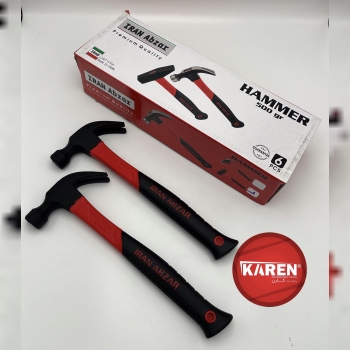 چکش دوشاخ ۲۵۰و۵۰۰گرمی فایبر تعداد در کارتن:36 عدد قیمت دست اول کیفیت عالی و درجه یک دارای بسته بندی 