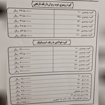 فروش ویژه گیره رومیزی ذوب ریزان امل