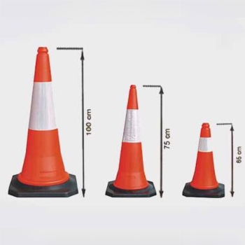 استوانه ترافیکی زیره لاستیک