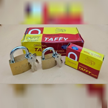 قفل آویز طرح برنجی تافی