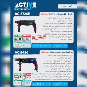 بتن کن های اکتیو در مدل های مختلف موجود شد و آماده توزیع میباشد