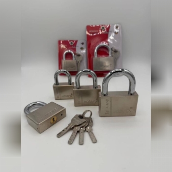  قفل آویز لوکس فولادی HTRT کلید شیار ماری/مغزی برن