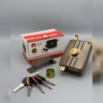  قفل حیاطی کلید دوشیار ایساتیس کلید دوشیار با کیفیت کلید زبانه و مغزی برنجی دارای ضمانت کارتن 24 عدد