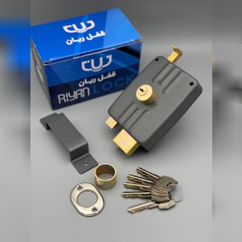 ⭐️قفل حیاطی برنجی طرح ایزو کلید دوشیار ریان⭐️