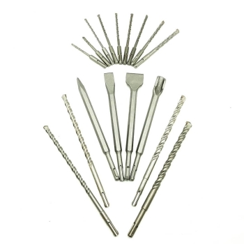 ⭐️ مجموعه ۱۷ عددی مته و قلم چهار شیار باس