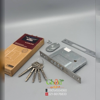  قفل چهارلول ریتما مغزی برنجی بدنه فولادی کلید چها