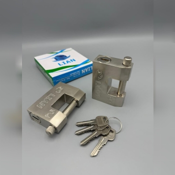  قفل کتابی  94 فولادی دوشیار LIAN کلید دوشیار مغزی کامل برنجیییی کیفیت عالی/ ضداسید/ضدبرش کارتن 36 ع
