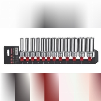 سری بکس 12پر،1/2درایو،بلند ریلی،1/0_5/16اینچ فورس 