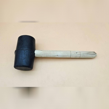 چکش لاستیکی دسته چوبی 