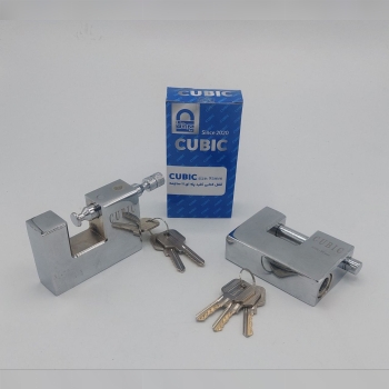  قفل کتابی 95 فولادی کوبیک کلید دوشیار پله ای برنج