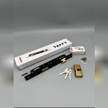 قفل 2/5برنجی تافی چهارسو آهنی 