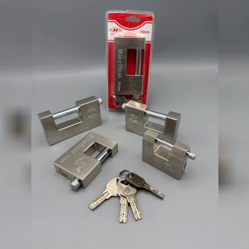  قفل کتابی فولادی وکیومی M کلید ناودانی مغزی کامل 