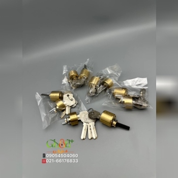  سیلندر قفل حیاطی تمام برنج دوطرف سیلندر برنجی کلید چپ برنجی کیفیت عالی ۵ کلید کامپیوتری قیمت بسیار 