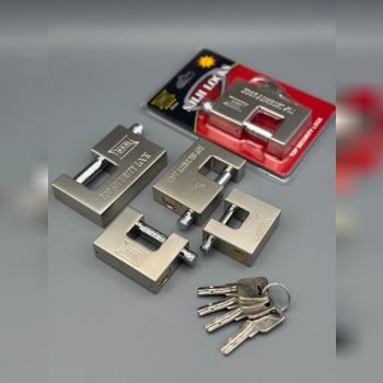 قفل کتابی فولادی کلید ناودانی SHH