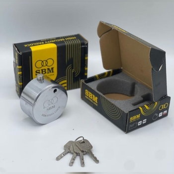  قفل گرد پشت بسته 80  S.B.M بهترین کیفیت/باتضمین ضد اسید ضد برش دارای 3 سال ضمانت معتبر کارتن 16 عدد