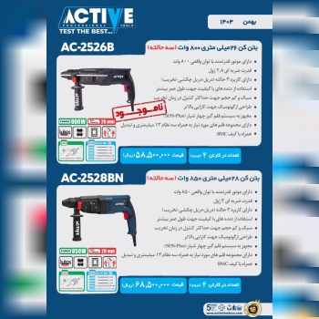 بتن کن های اکتیو در مدل های مختلف موجود شد و آماده توزیع میباشد
