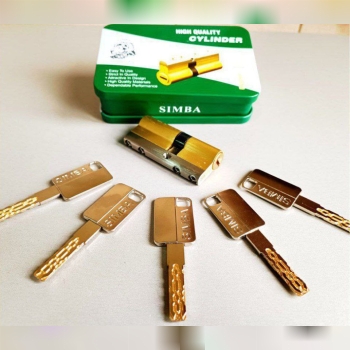  سیلندر 7 لوکس برنجی Simba 7 سانت کلید  شیاری تمام