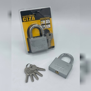  قفل آویز لوکس فولادی CIZA سایز 60 و 70 کلید ویژه/مغزی برنجی بدنه و میله ضد برش ایتالیا خورده کارتن 