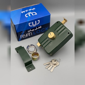 ⭐️قفل حیاطی برنجی طرح ایزو کلید ساده ریان⭐️