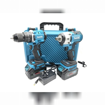 ⭐️ مجموعه دو عددی دریل شارژی چکشی و بکس شارژی براش