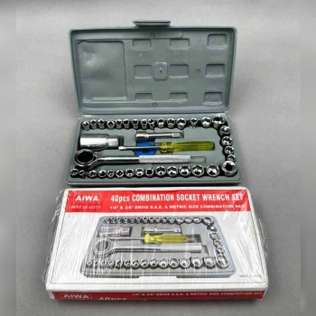 جعبه بکس ۴۰ پارچه AIVA جعبه طوسی 