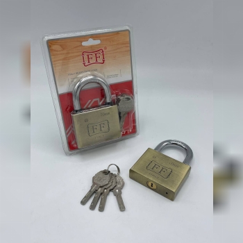  قفل آویز 70 لوکس فولادی F.F