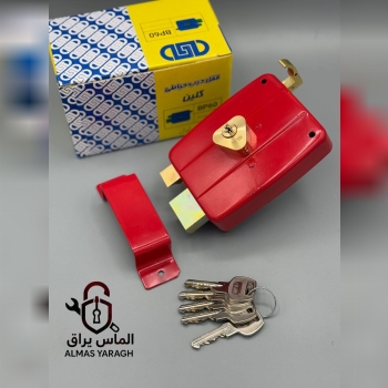 ⭐️قفل حیاطی برنجی طرح کالی کلید دوشیار گلین⭐️