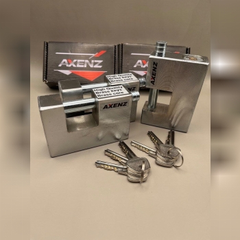  قفل کتابی  100 فولادی دوشیار AXENZ 