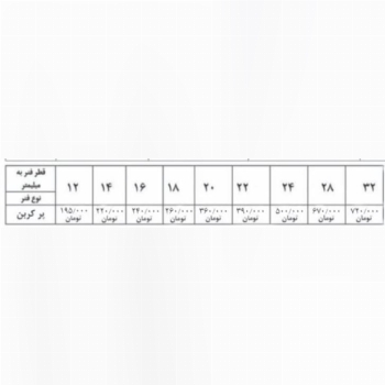 لیست فنر لوله بازکن 