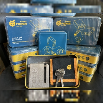 پخش قفل منیر صنعت قفل دیسک قفل کابلی کتابی آویز درب اپارتمانی حیاطی