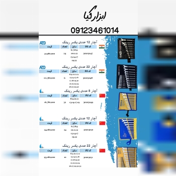  آچار های سری AZD تعداد در کارتن : .. عدد به صورت 