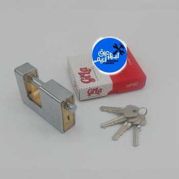 🟡 قفل کتابی برنجی روکشدار گیلا 