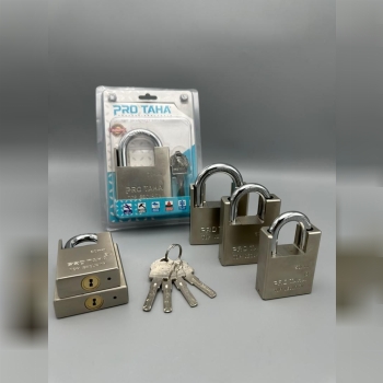  قفل آویز تمام فولادی گاردار پروطاها سایز 50=60=70