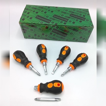 پیچ گوشتی مشتی دوطرفه لاستیکی 
