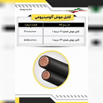 کابل جوشکاری آلومینیومی